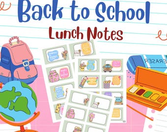 Back to School Lunch Box Notes for Teen Girls | Inspirational & Funny Printable Notes | Teen Encouragement Cards | Instant Download