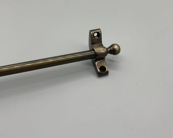 Antique Brass Stair Rod (Set of 13) - 3/8&quot; x 28.5&quot; Simplicity Plain - Ball Finial