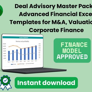 Modeling Master Pack – Advanced Financial Excel Templates for Valuation & Corporate Finance