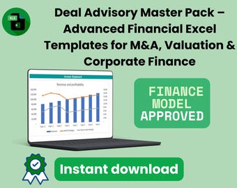 Modeling Master Pack – Advanced Financial Excel Templates for Valuation & Corporate Finance