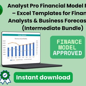 Analyst Pro Financial Model Pack – Excel Templates for Finance Analysts & Business Forecasting (Intermediate Bundle)