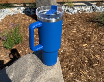 40oz Laser engraved tumbler Royal Blue