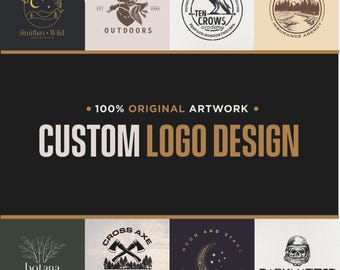 Custom Hand-Drawn Logo Design: Unique Business Branding