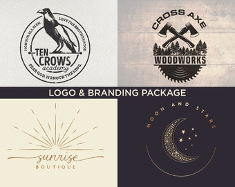 Custom Hand Drawn Logo, Logo Design, Custom Logo Design, Simple Logo Design, Unique Logo Design, Small Business Logo, Photography Logo