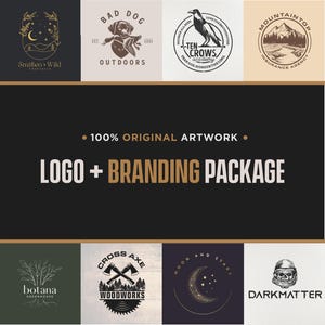 Custom Logo, Logo Design, Logo Design Custom For Business, Hand Drawn Logo, Business Logo Design, Logo, Photography Logo