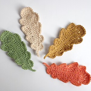 Handgefertigte Baumwollblatt-Untersetzer, Herbst-Fall-Dekor, Natur-inspiriertes Trinkgeschirr - 4er-Set