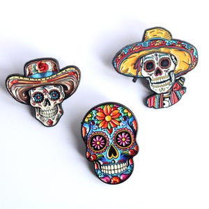 Skull Enamel Pin Skull Head Brooch Gothis Lover Birthday Gift Idea