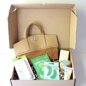 Confezione regalo Summer Essentials: prodotti per la cura della pelle naturali, borsa all&#39;uncinetto - Prodotto in Portogallo