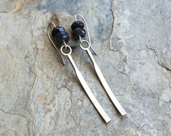Sterling Silver and Labradorite Earrings for Pierced Ears. Charity. ES21