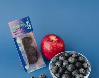 Apfel-Heidelbeere zuckerfrei 10 Bonbons/Obst SCHALE/Früchterolle/Mix Obstrolle/Apfel/Heidelbeere/Beere/Ohne Zuckerzusatz
