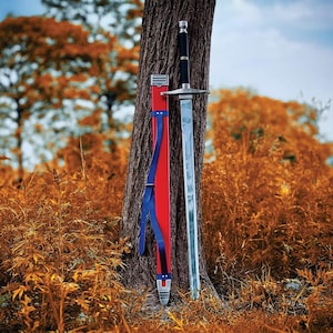 Dragon Ball Z Trunks Sword Replica – Handmade Stainless Steel Cosplay Prop with Scabbard – best Gift for Anime Fans, birthday gift for him