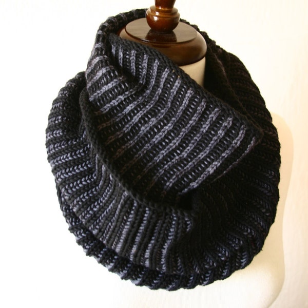 Brioche Stitch Cowl Knitting PDF Pattern Instant Download