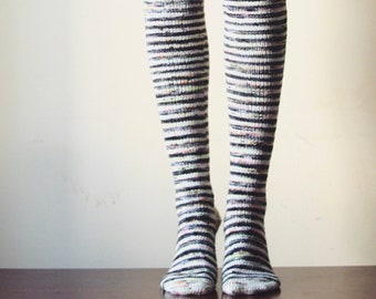 Stitch Witch Knee High Socks  knitting pattern PDF instant download