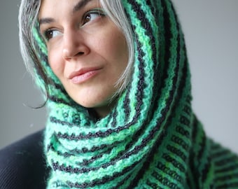 Inchworm Shawl KNITTING PATTERN PDF instant download