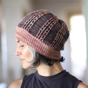 Pianta Hat Brioche KNITTING PATTERN PDF  instant download
