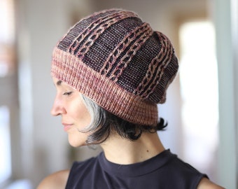 Pianta Hat Brioche KNITTING PATTERN PDF  instant download