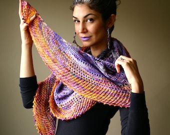 Oranjestad Shawl KNITTING PATTERN PDF instant download