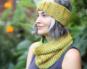 Zipline Headband Winter Head Band Knitting Pattern PDF instant download