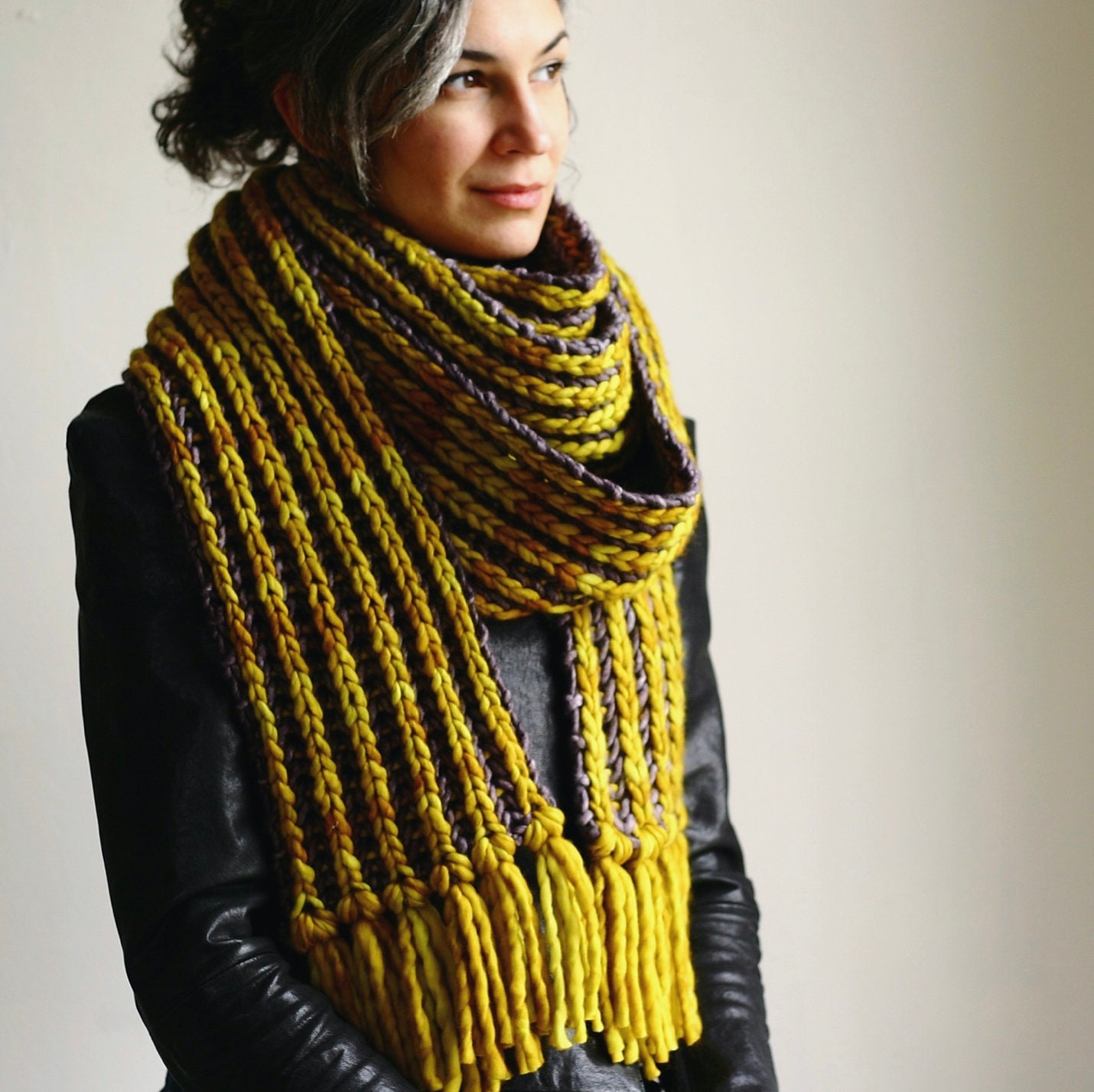 Beginners Brioche Scarf KNITTING PATTERN PDF Instant Download Etsy
