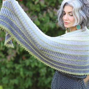 Architecture Shawl KNITTING PATTERN PDF instant download image 3