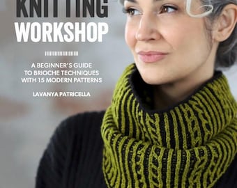 Brioche Knitting Workshop Signed Paperback Edition Book by Lavanya Patricella