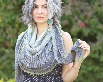 Architecture Shawl KNITTING PATTERN PDF instant download