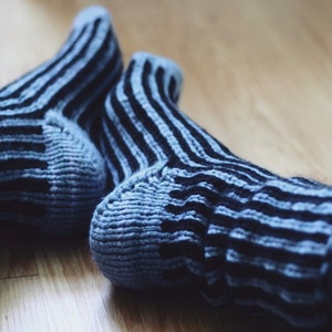 Two Day Slippers knitting pattern PDF instant download