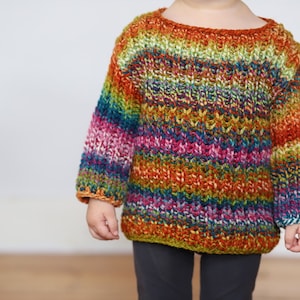 Plump Toddler Sweater Knitting Pattern PDF instant download
