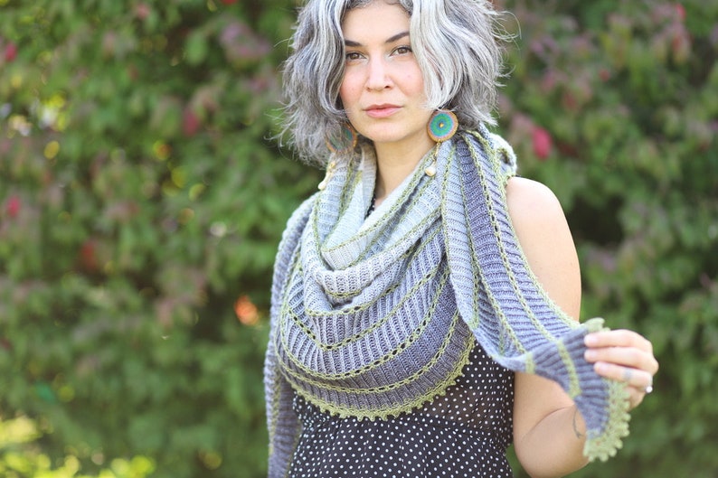 Architecture Shawl KNITTING PATTERN PDF instant download image 9