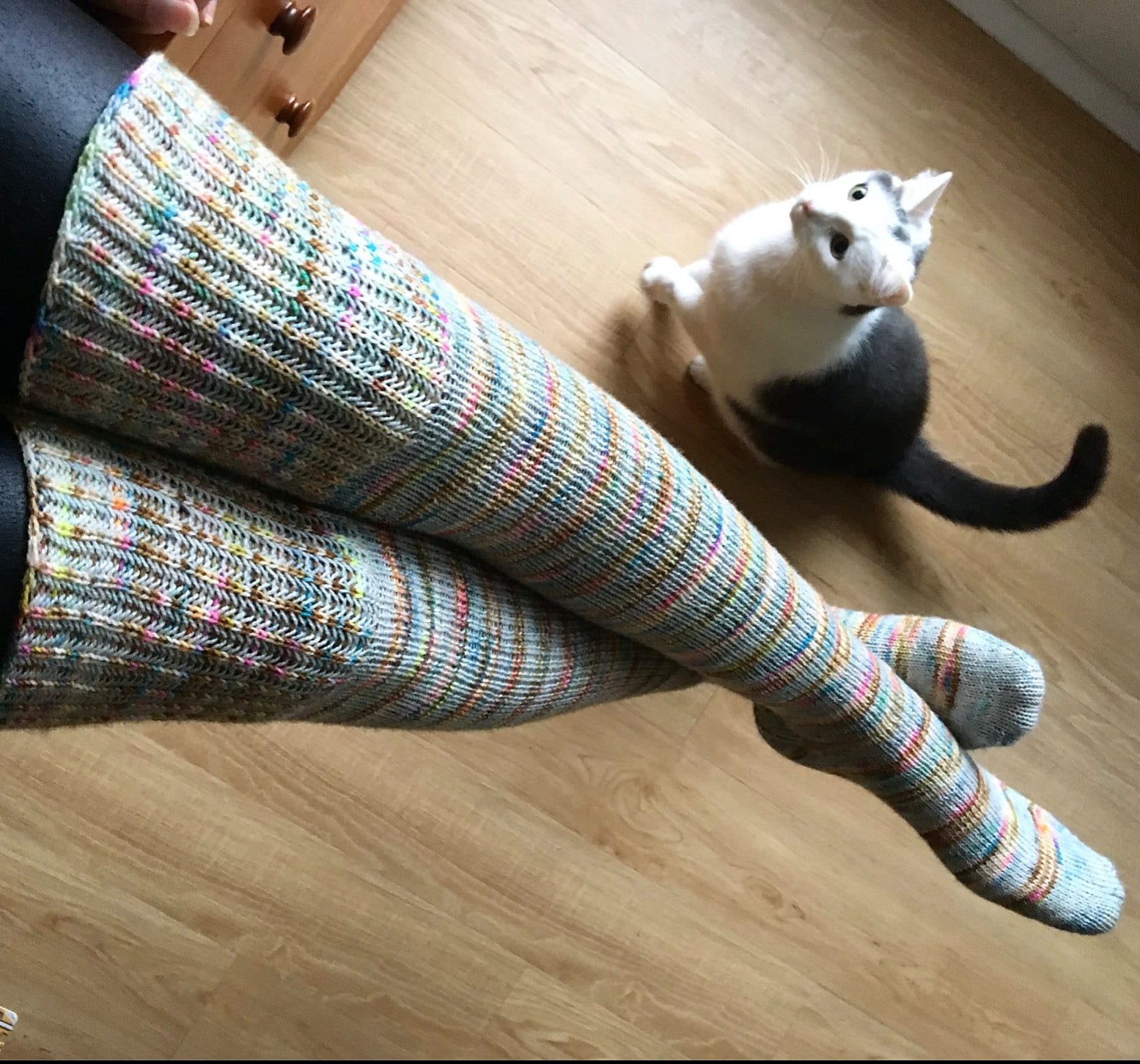 Comfy thigh top high socks