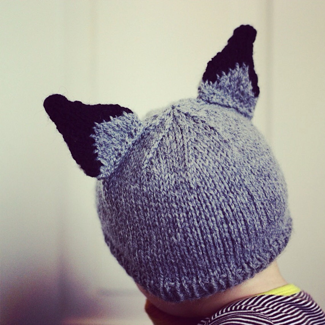 Baby Wolf Hat Knitting Pattern PDF Instant Download Kids Knit Etsy