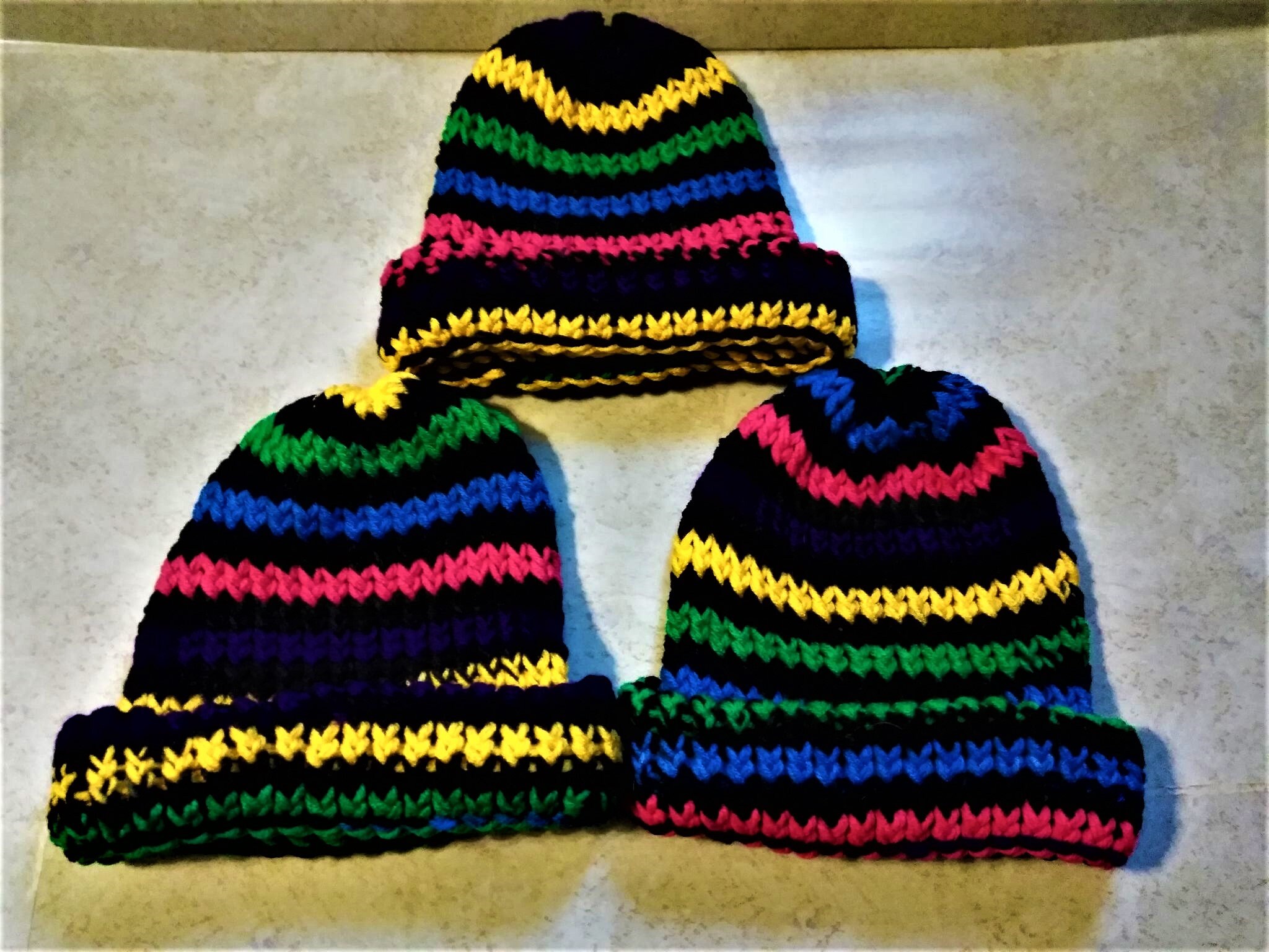 MULTI COLOR Handmade Beanies BEANIE Hat 