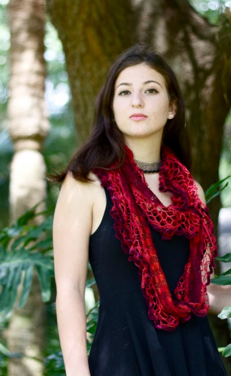 Infinity Scarf Necklaces/choker Wire Crochet Etsy