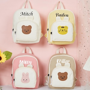 Teddy Bear Backpack Toddler backpack Personalized,Custom name backpack,Back to School Bag for Toddler,Children Backpack,birthday Gift child