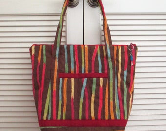 Yellow - Handcrafted Quilted Cotton Hand Bag 66