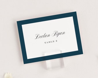 Upscale Monogram Place Cards - Deposit - Wedding Place Cards - Escort Cards