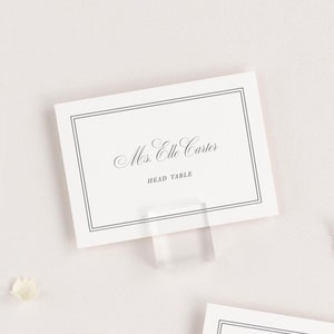 Simply Classic Place Cards - Deposit - Wedding Place Cards - Escort Cards
