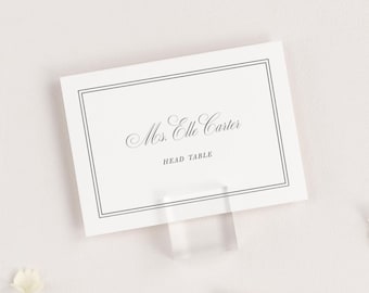 Simply Classic Place Cards - Deposit - Wedding Place Cards - Escort Cards