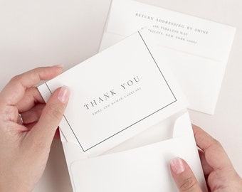 Emma Wedding Thank You Cards with Envelopes