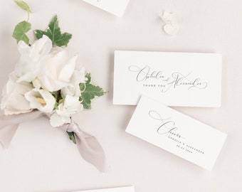 Ophelia Wedding Favor Tags - 2x4", 1.5x3.5", or 2x2" - Gift Tags