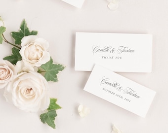 Camille Wedding Favor Tags - 2x4", 1.5x3.5", or 2x2" - Gift Tags