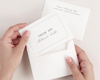 Gewoon klassieke bedankkaartjes voor bruiloften - bedankbriefjes voor bruiloften - bedankjes voor bruiloften