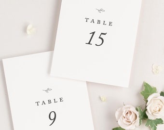 Aurora Table Numbers - 5x7" - Wedding Table Numbers