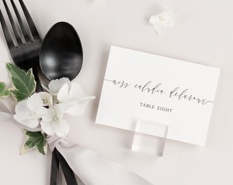 Romantic Calligraphy Place Cards - Deposit - Wedding Place Cards - Escort Cards