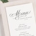 see more listings in the Wedding Menus section