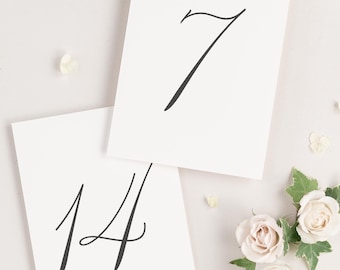 Liliana Table Numbers - 4x6" - Wedding Table Numbers