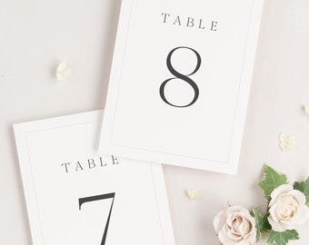 Emma Table Numbers - 5x7" - Wedding Table Numbers