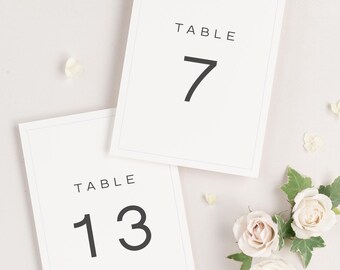 Florence Table Numbers - 4x6" - Wedding Table Numbers