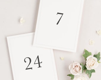 Mackenzie Table Numbers - 4x6" - Wedding Table Numbers