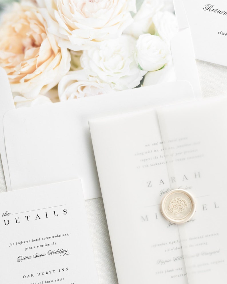 Zarah Floral Wedding Invitations Deposit